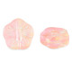 Abalorio de cristal 12mm Flor - Rosa melocotón